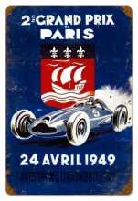 Vintage-Retro Grand Prix Paris Metal-Tin Sign