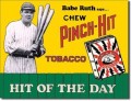 Vintage Babe Ruth Pinch Hit Tobacco Tin Sign