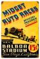 Vintage-Retro San Diego Midget Races Metal-Tin Sign 16 x 24 Inches