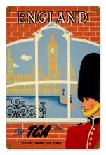 Vintage-Retro England Travel Metal-Tin Sign