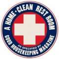 Vintage-Retro Home Clean Round Metal-Tin Sign