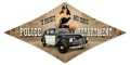Vintage-Retro Police Department Diamond Metal-Tin Sign