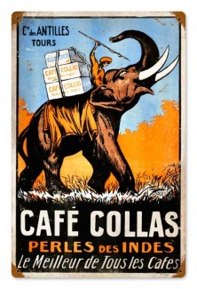 Vintage-Retro Cafe Collas Metal-Tin Sign