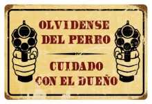 Vintage-Retro Cuidado Metal-Tin Sign