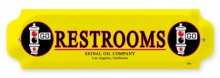 Vintage-Retro Signal Restrooms Door Push