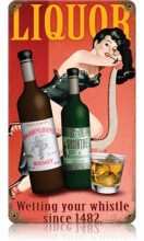 Vintage-Retro Liquor Metal-Tin Sign