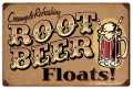 Vintage-Retro Root Beer Floats Metal-Tin Sign LARGE
