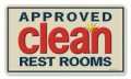 Vintage-Retro Approved Clean Metal-Tin Sign