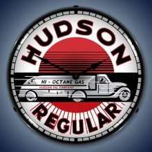 Vintage-Retro  Hudson Gas Lighted Wall Clock