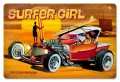 Vintage-Retro Surfer Girl Metal-Tin Sign