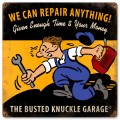 Vintage We Can Repair Anything 12 x 18 inches Tin Sign