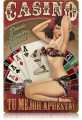 Vintage-Retro Casino Espanol Metal-Tin Sign