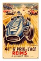 Vintage Reims Grand Prix 12 x 18 inches Tin Sign
