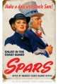 Vintage-Retro Spars Coast Guard Metal-Tin Sign