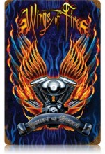 Vintage-Retro Wings of Fire Metal-Tin Sign