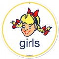 Vintage-Retro Girls Metal-Tin Sign