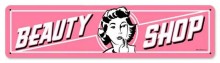 Vintage-Retro Beauty Shop Metal-Tin Sign