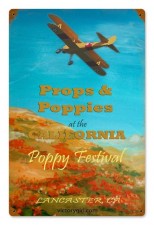 Vintage-Retro Poppy Festival Metal-Tin Sign