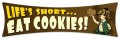 Vintage-Retro Eat Cookies Metal-Tin Sign