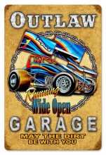 Vintage-Retro Outlaw Garage Metal-Tin Sign 3