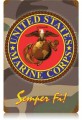 Vintage-Retro Marine Camo Metal-Tin Sign