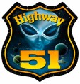 Vintage-Retro Highway 51 Shield Metal-Tin Sign