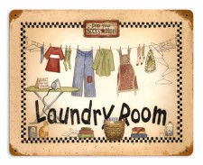 Vintage-Retro Laundry Room Metal-Tin Sign