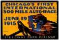 Retro Chicago 500 Metal Sign 36 x 24 Inches