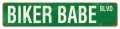 Vintage-Retro Biker Babe Blvd Metal-Tin Sign