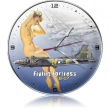 Vintage-Retro B-17 Nude Wall Clock