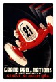 Vintage Nations Grand Prix 12 x 18 inches Tin Sign