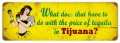 Vintage-Retro Tequila Price Metal-Tin Sign
