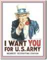 Vintage Uncle Sam - I Want You Tin Sign