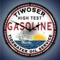 Vintage-Retro  Tiwoser Gas Lighted Wall Clock