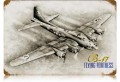 Vintage-Retro B-17 Flying Fortress Metal-Tin Sign