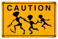 Vintage-Retro Alien Crossing Metal-Tin Sign