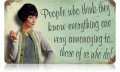 Vintage-Retro Know Everything Metal-Tin Sign