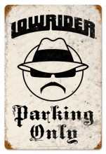Vintage-Retro Lowrider Parking Metal-Tin Sign