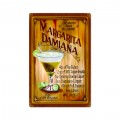 Vintage Margaritia Recipe Tin Sign 12 x 18 Inches