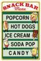 Vintage Snack Bar Metal Sign