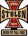 Vintage-Retro Stolen Parts Iron Cross Metal-Tin Sign
