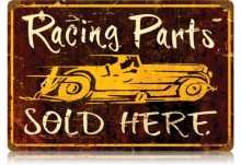 Vintage-Retro Racing Parts Metal-Tin Sign