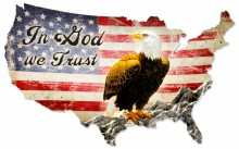 Vintage-Retro In God We Trust Metal-Tin Sign