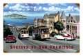 Retro San Francisco Streets Tin Sign 18 x 12 inches