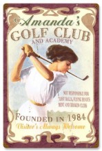 Vintage-Retro Golf Club Metal-Tin Sign - Personalized