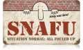 Vintage-Retro Snafu Metal-Tin Sign