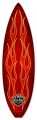 Vintage-Retro Red Flame Surfboard Surfboard Metal-Tin Sign