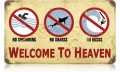 Vintage-Retro Surf Heaven Metal-Tin Sign