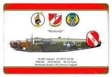 Vintage-Retro B-24 Liberator Witchcraft Metal-Tin Sign