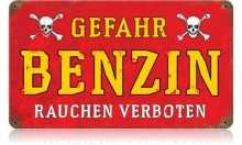 Vintage-Retro Danger Gasoline Metal-Tin Sign